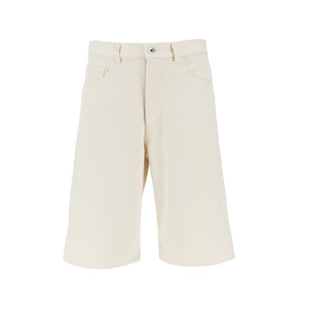 Auralee Men Silk Denim Shorts